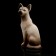 Porcelain figurine "Taika cat", Siam, 10cm