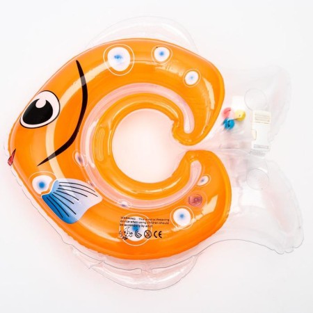 Circle of children's neck, for bathing with rattles, "fish", color mix-7