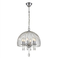 Evora Causte 6x60W E14 Chrome 42x42x28cm