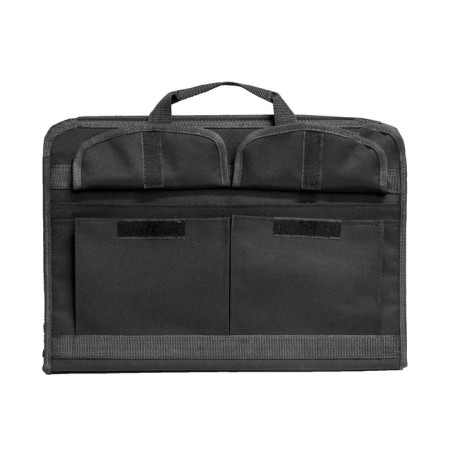 Folder for drawings and drawings for artists A3, 450 x 320 x 30 mm, handles, frame, textile, 3 pockets, black, estado-4