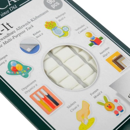 Faber-Castell Tack-Sit gluing pillows are white, 90 pieces /packaging, 50 g, blister-3