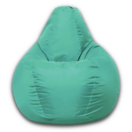 The hand-bag “pear” is positive, size m, diameter 70 cm, height 90 cm, oxford, turquoise color-1