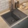 Quartz-quartz kitchen up-up-quartz upd-03, rectangular, color 03 gray