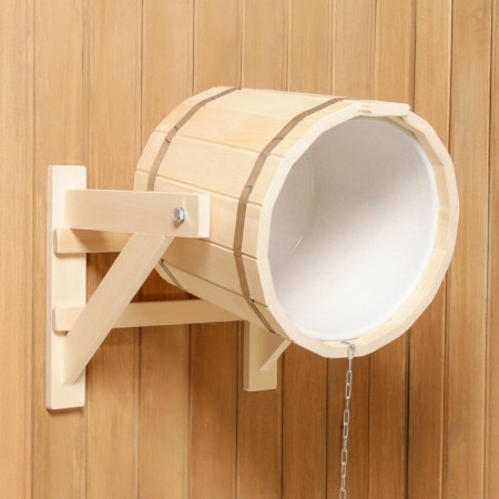 Pouring device, 15 l, "Russian fun", linden, plastic insert ft-3