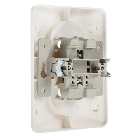 Double Luazon Lighting "ECB", 10 A, without salary, white-2