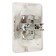 Double Luazon Lighting "ECB", 10 A, without salary, white
