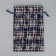 Bag Gift canvas "New Year's time", snowflakes, 16 x 24 cm +/- 1.5 cm, New Year