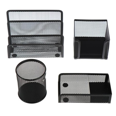 Organizers Berlingo "Steel & Style", 4 items, without filling, metal, black-5