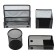 Organizers Berlingo "Steel & Style", 4 items, without filling, metal, black
