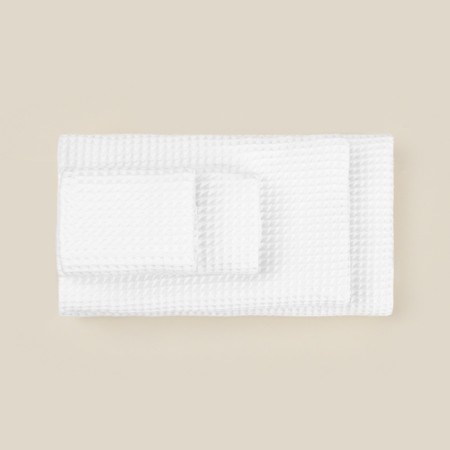 Waffle towel SL Home: Basic "Blanc de Blanc" 90x150 cm, 100% cotton, 340 g/m2-1