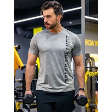 Sports T -shirt Male ISee, size 48, Gray color