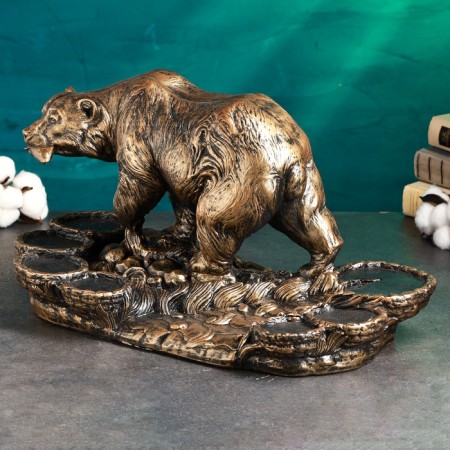 Stand for the bottle "Bear" 45x23x25cm, bronze-2