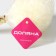 Body washcloth with a handle of a share, 50 g, white color