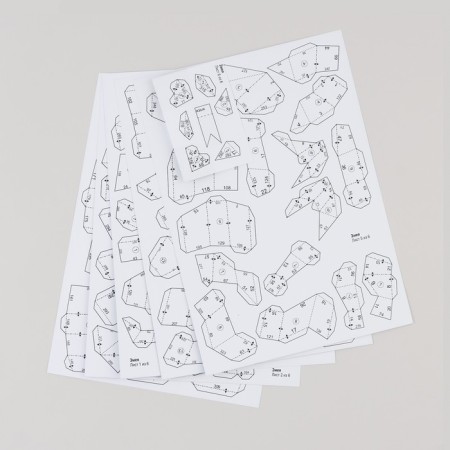 New Year's set for creating a polygonal figure "New Year: Snake"-2