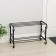 Standard shoe stand, 2 tiers, 60 × 30 × 40 cm, black color, mix