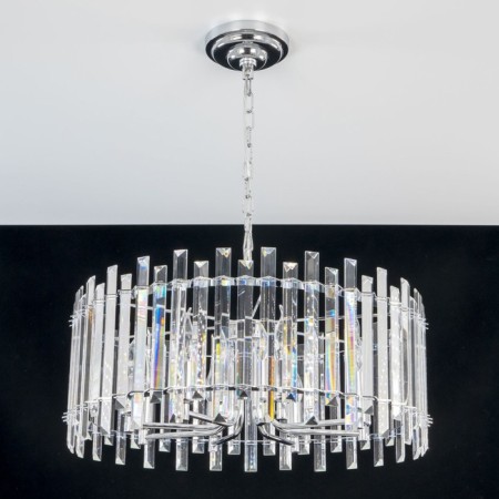 Suspendor Lamp Citilux "Ingvar" CL334181, 59x59x110 cm, 8x60W, E14, color gray-8