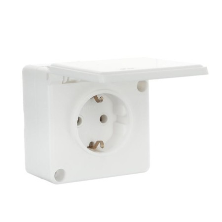 Rosette "Elect" Ra 16-005, 16 A, 250 V, single, open, with salary, with a lid
