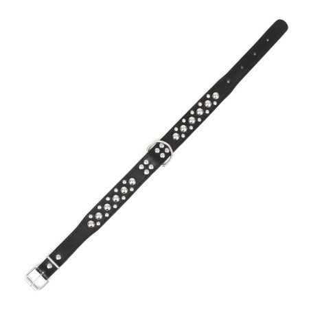 Collar "Sirius", leatherette with rivets, 56 x 3 cm, Osh 42-52, black-3