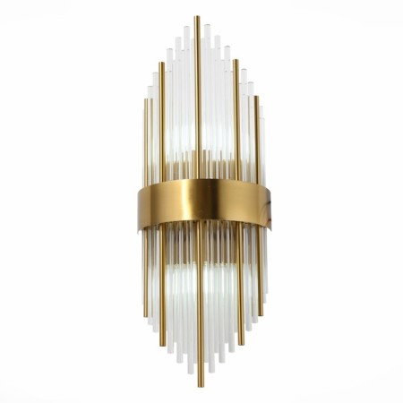 Wall lamp ST LUCE. SL1158.301.02. Nitido. 2x60 watts, E14, 20x54 cm, brass color-11