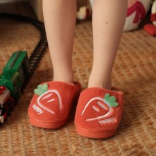 Baby slippers, size 26-27, red color