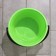 The bucket is round, 5 l, d = 22 cm, h = 19.5 cm, color mix