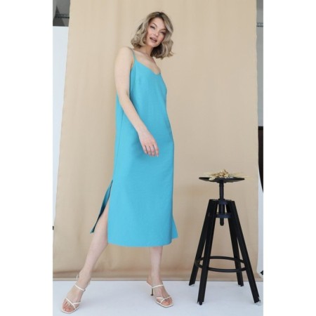 Dress in linen style, size 42-5