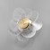 Bra "flower" Led 3000k gold 20x20x10cm