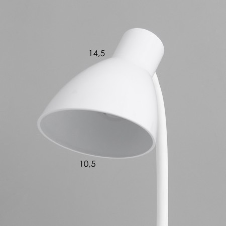 Classic table lamp E27 15W white 12x14x41cm Risalux-3
