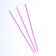 A tube for balls, flagpole and sugar, 41 cm, d = 6 mm, pink color