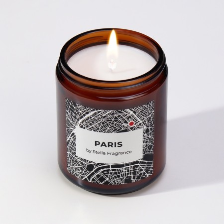 Aromatic candle in the bank "Paris", vanilla, musk, 250 g-3
