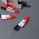 Decor for the work of acrylic mirror "bloodied knife" 4.5x1x0.4 cm