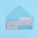 Money envelope "Happy Anniversary!" Transparent PVC, red background, 16 x 8 cm