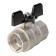 Ball barbar stout SVB-0002-000020, full-pass, 3/4 ", internal thread, butterfly