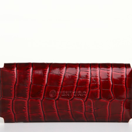 Pocket Key on the button, Textura, length 15 cm, ring, burgundy color-3