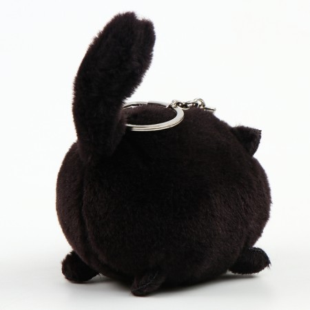 Soft toy "cat" on a key fob, 8 cm, black color-2