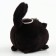 Soft toy "cat" on a key fob, 8 cm, black color