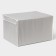 Stelly box for storage with a lid LadoM, 40 × 30 × 25 cm, beige color