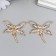 Decor for creativity Metal "Dragonfly" gold, rhinestones 4.3x3.8 cm