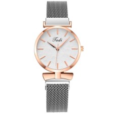 Women's watch, D-3.2 cm, magnetic bracelet, silver