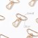 Metal carbine, 39 × 30 mm / 26 × 2 mm, 10 pcs, gold color