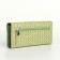 Women's wallet on magnets, green color