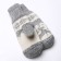 Women's mittens, gray/white color, size 20-22