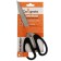 Chancellery scissors, 21 cm, "office", plastic handles, blister, euro suspension, black