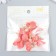 Decor for creativity Textile "Flower with pearls. Coral" set 10 pcs 2.5 cm