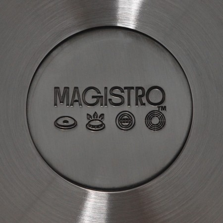 A set of stainless steel dishes Magistro, 3 pcs: D = 16/20/24 cm, induction-9
