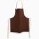 Apron Ethel Freedom 60x70 cm, dark brown color, 45% luna, cotton 55% 395 g/m2
