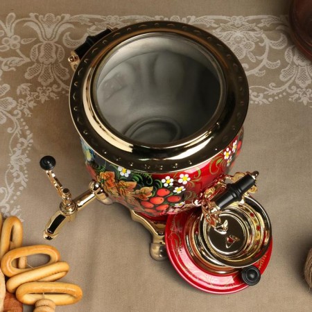 Samovar "Ryabina", oval, 3 l, electric-4