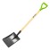 Shovel of soviet, rectangular, l = 115 cm, wooden lacquered stalk, luxe