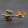 A purse souvenir "Mouse with a full spoon", with natural amber