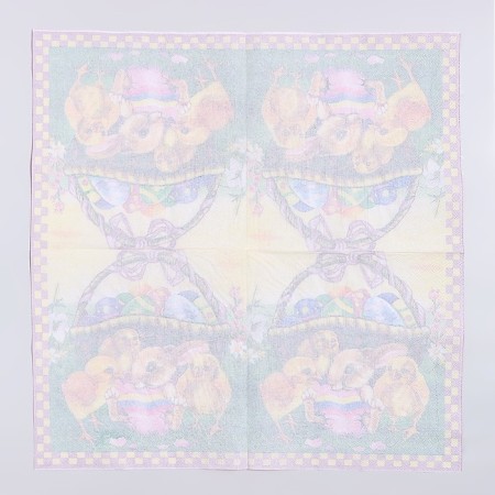 Paper napkins "Easter basket" 33x33 cm, set 20 pcs-2